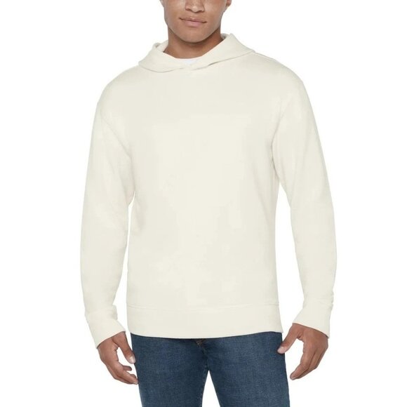 NEW GAP Men's M Textured Pullover Hoodie White/ Cream G1598 - Picture 1 of 12
